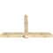 Ekena Millwork Eugene Rough Sawn Timber Gable Bracket, Douglas Fir, 84"W x 49"H x 6"D x 6"F, 14/12 Pitch GBW084X49X0606EUG00RDF - alternate 4